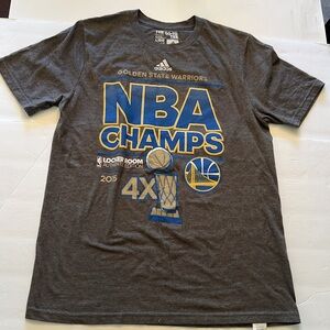 Adidas Boys The go To Tee NBA Champs Warriors size L 14/16
